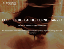 Tablet Screenshot of die-tanzschule.de